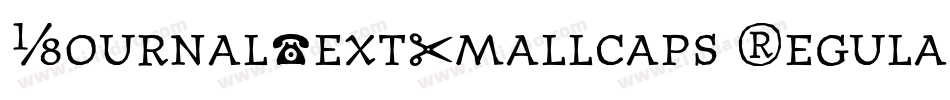 JournalTextSmallcaps Regular字体转换